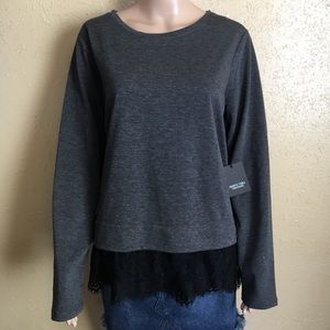 Vera Wang lace detail top